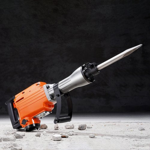 Heavy Duty Electric Jack Hammer  BPM Concrete Breaker With Chisels Rotating Handle Vibration Absorb 6