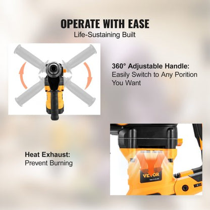 Corded Drill SDSMax Rotary Hammer Drill Electric Demolition Hammers With Variable Speed 5