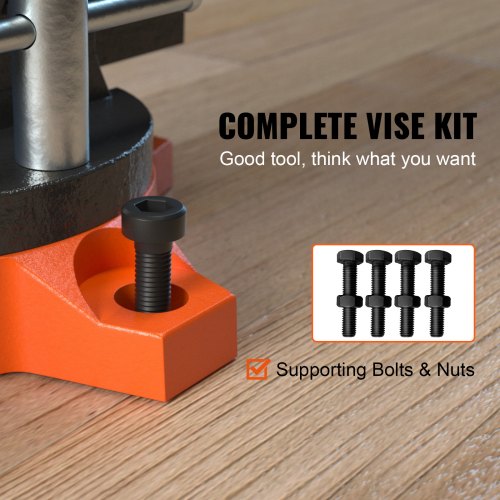 Heavy Duty Bench Vise With Anvil Swivel Base And Multipurpose Jaw 2