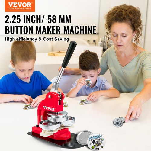 DIY Button Maker Machine Badge Press Kit With Buttons Parts Circle Cutter And Mr Panda Magic Book 1