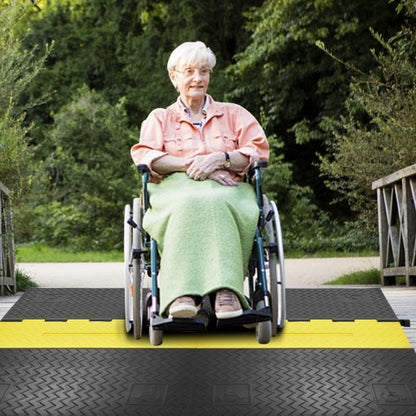 Durable Channel Rubber Cable Guard For ADA Compliant Driveway Speed Control High Lbs Load Capacity  5
