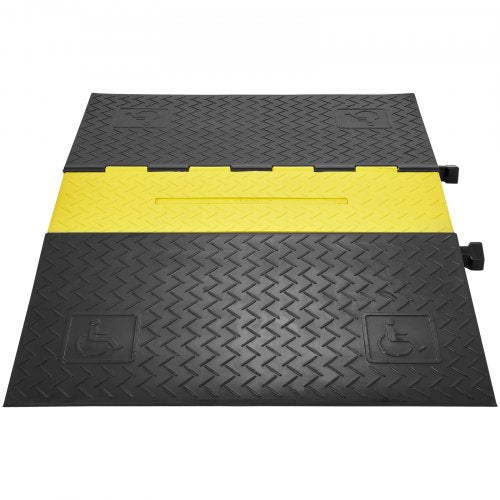 Durable Channel Rubber Cable Guard For ADA Compliant Driveway Speed Control High Lbs Load Capacity  9