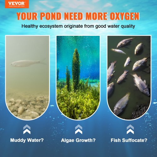 Pond Aerator For Lakes HP Compressor Tubing Diffusers And Air Compressor For Deep Water Oxygen Circ 1