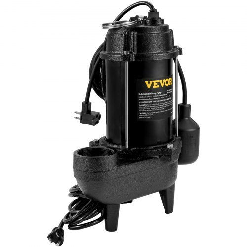 Submersible Sewage Pump GPH Cast Iron With Float Switch 6