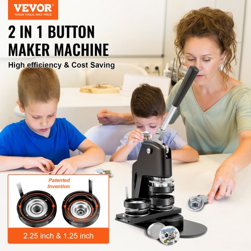 Button Maker Machine With Badge Punch Press Kit Button Parts Circle Cutter And DIY Magic Book 2
