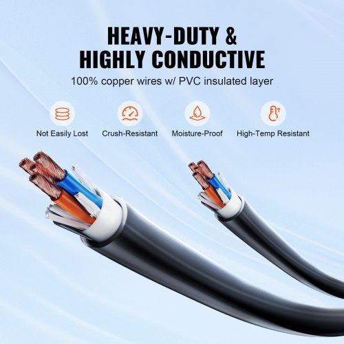 Heavy Duty RV Power Cod Amp NEMA Male Plug With LED Indicator Handle Adapter For Generators Campers 1