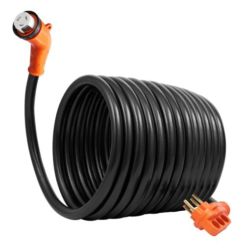 Heavy Duty RV Power Cod Amp NEMA Male Plug With LED Indicator Handle Adapter For Generators Campers 8