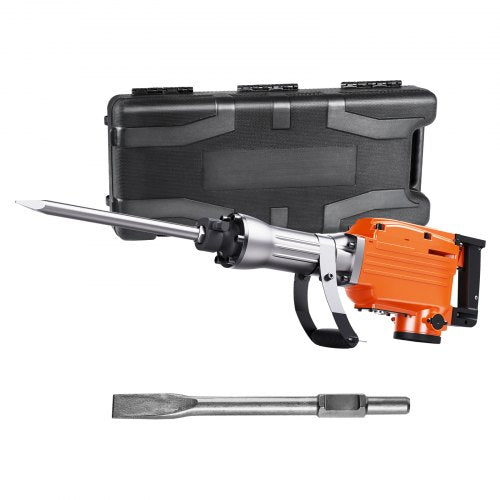 Heavy Duty Demolition Jack Hammer Electric Concrete Breaker with BPM Chisel Bits