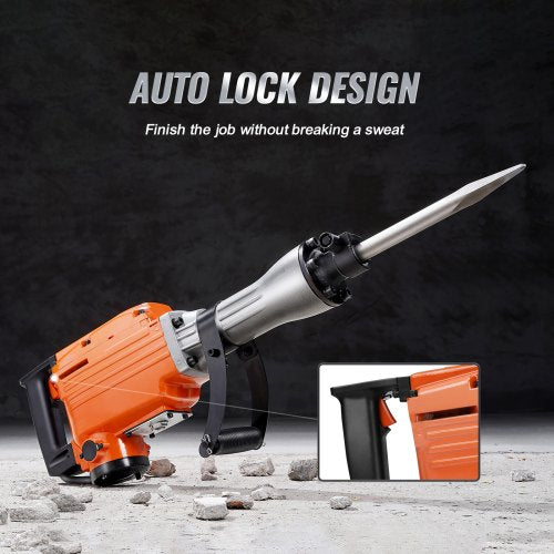 Heavy Duty Demolition Jack Hammer Electric Concrete Breaker With BPM Chisel Bits 5