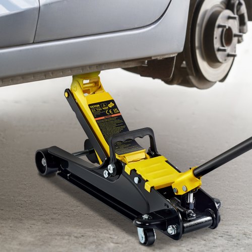 Heavyduty Steel Racing Floor Jack Low Profile Single Piston Lift Pump Floor Jack High Lifting Range 5