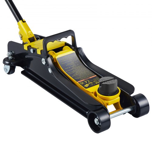 Heavyduty Steel Racing Floor Jack Low Profile Single Piston Lift Pump Floor Jack High Lifting Range 7