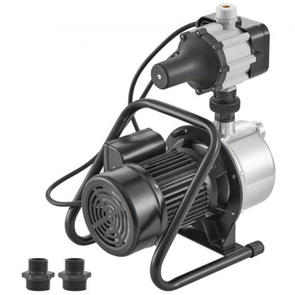 Portable Stainless Steel Jet Pump Shallow Well Pump GPH Head With Automatic Controller For Lawn Irr 7