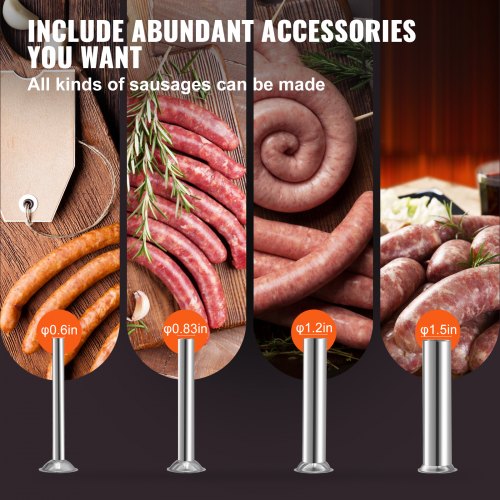 Electric Sausage Stuffer Vertical Stainless Steel Machine With Foot Pedal Stepless Speed Control St 4