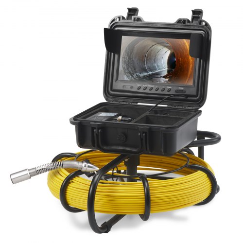 Sewer Camera Semi Rigid Cable Waterproof Inspection Camera With DVR And SD Card 8