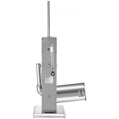 Vertical Manual Sausage Stuffer Stainless Steel Sausage Filling Machine With Tubes Suction Base 10