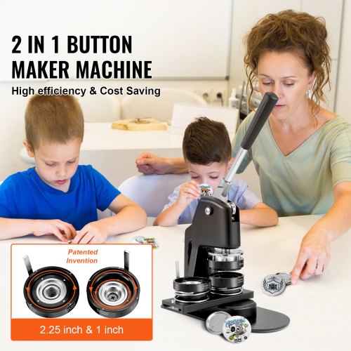 Button Maker Machine Badge Pin Machine DIY Gift Pin Maker With Button Making Supplies Button Parts  1