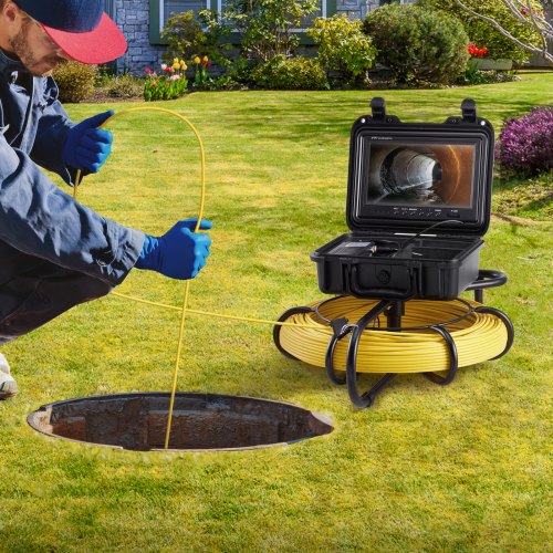 Sewer Camera With DVR Function Waterproof SD Card For Pipeline Inspection Home Sewer Line Duct Drai 5
