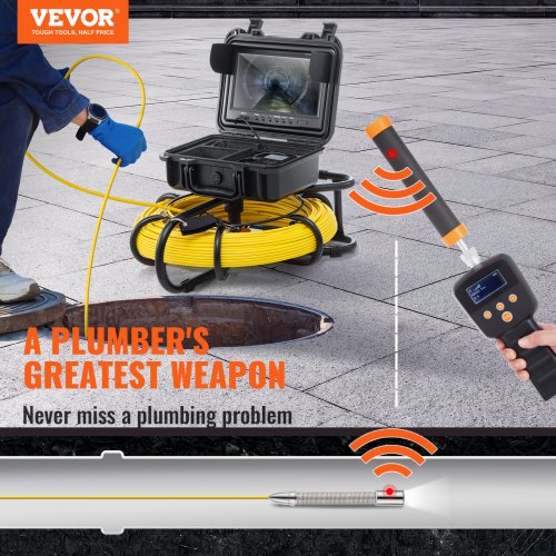 Sewer Camera With Locator Pipeline Inspection Camera With DVR Function Camera With Adjustable LEDs  2