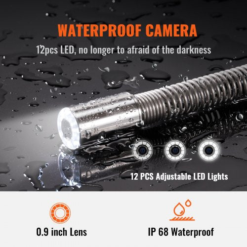 Sewer Camera With Locator Pipeline Inspection Camera With DVR Function Camera With Adjustable LEDs  4