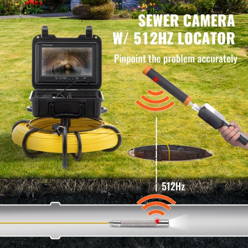 Sewer Camera With Locator Pipeline Inspection Camera With DVR Function Camera With Adjustable LEDs  1