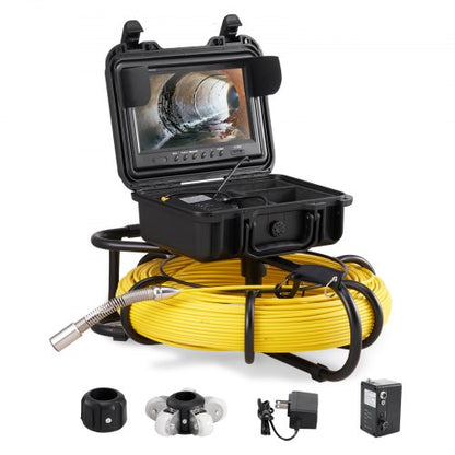 Sewer Camera with DVR Function Waterproof Camera for Pipeline Inspection with GB SD Card Adjustable LEDs