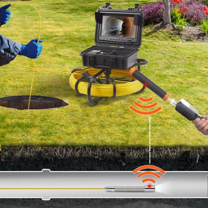Sewer Camera With Locator SemiRigid Cable Waterproof Camera With Adjustable LEDs DVR Function 5