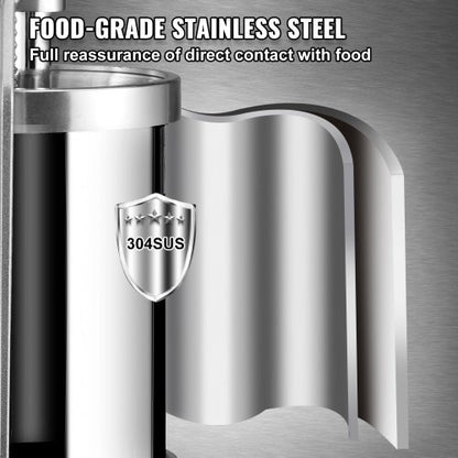 Sausage Stuffer With Stainless Steel Stuffing Tubes Suction Base Manual Crank For Household Or Comm 5