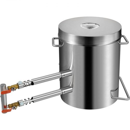 Stainless Steel Smelting Furnace Kit Capacity Foundry With Double Burners For Gold Copper Silver Ca 8
