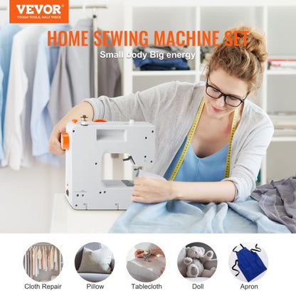 Sewing Machine With Stitches Reverse Sewing Extension Table Foot Pedal Portable Dual Speed Machine  1