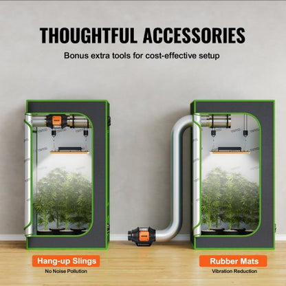 Inline Duct Fan Hydroponics Cooling Booster Variable Speed Controller Quiet AC Motor Ventilation Ex 5