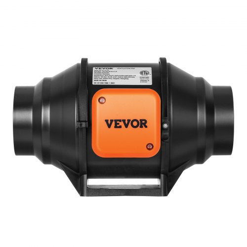 Inline Duct Fan Hydroponics Cooling Booster Variable Speed Controller Quiet AC Motor Ventilation Ex 9