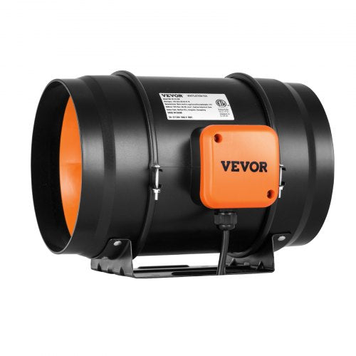 Inline Duct Fan Variable Speed Controller Ventilation Exhaust Fan Quiet AC Motor Cooling Booster Fo 8