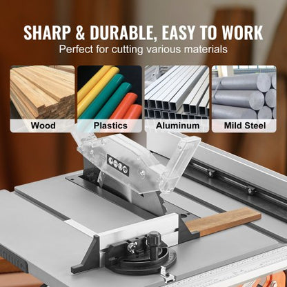 Portable Compact Tablesaw With Sliding Miter Gauge Max Rip Capacity Table Saw For Jobsite High Cutt 6