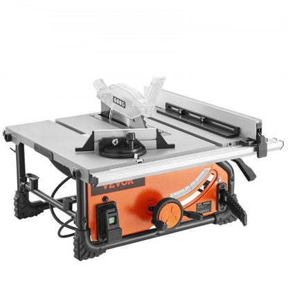 Portable Compact Tablesaw With Sliding Miter Gauge Max Rip Capacity Table Saw For Jobsite High Cutt 8