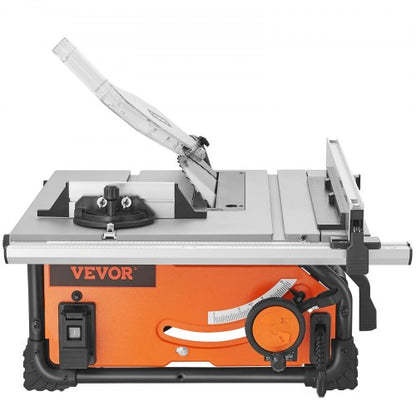 Portable Compact Tablesaw With Sliding Miter Gauge Max Rip Capacity Table Saw For Jobsite High Cutt 9