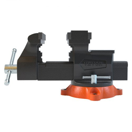 Swivel Locking Base Bench Vise Ductile Iron Two Way Jaw Heavy Duty Vice For Metalworking And Repair 7
