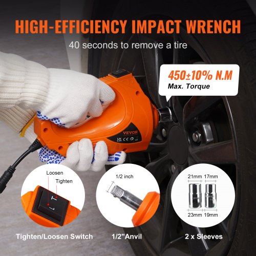 Portable Hih Lbs Scissor Jack With Electric Impact Wrench Electric Car Jack With Remote Control And 2