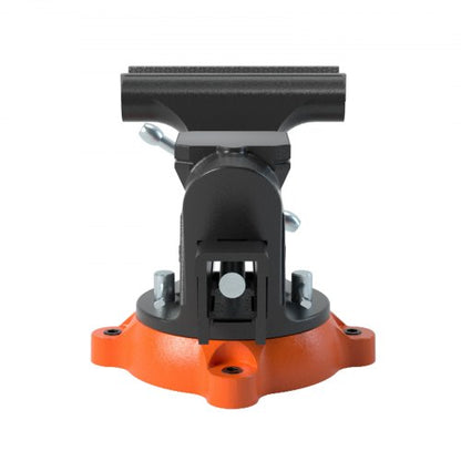 Heavy Duty Ductile Iron Bench Vise With Anvil Swivel Locking Base Secure Grip For Workshop And DIY  9