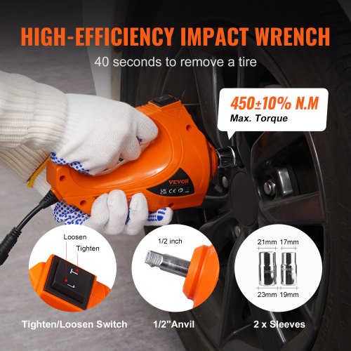 Portable Car Lift Electric Car Jack LBS Hydraulic Jack With Electric Impact Wrench Built In Inflata 2