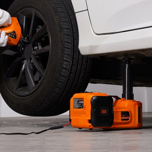 Portable Car Lift Electric Car Jack LBS Hydraulic Jack With Electric Impact Wrench Built In Inflata 5