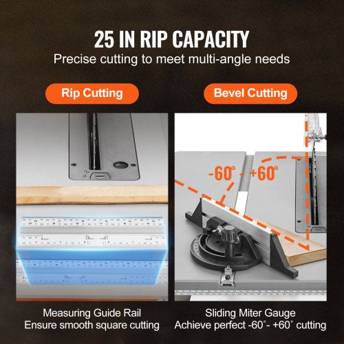 Table Saw With Stand Speed To High RPM Compact Portable Jobsite Saw Sliding Miter For Wood And Furn 5