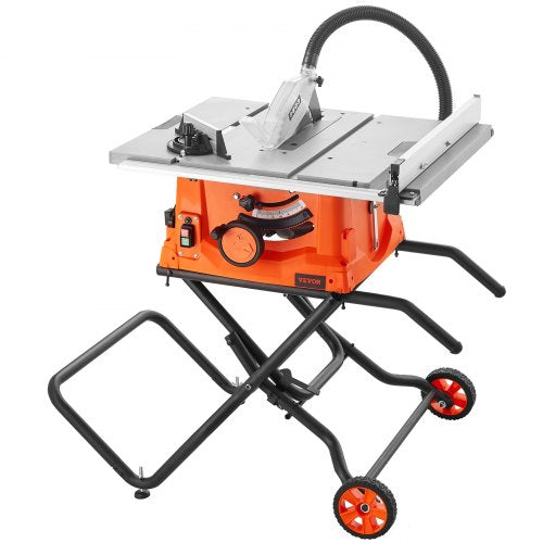 Table Saw With Stand Speed To High RPM Compact Portable Jobsite Saw Sliding Miter For Wood And Furn 7