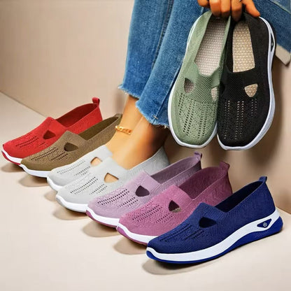 Breathable Soft Sole Walking Flats for Women