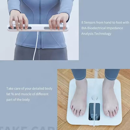 Smart Bioimpedance Body Fat Scale Digital Weight Analyzer
