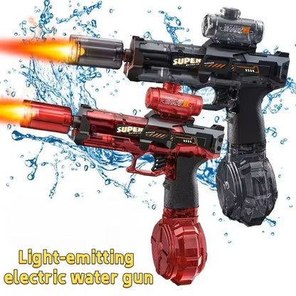 Electric Water Gun with Flame Light High Pressure Spray