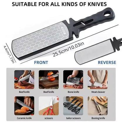 5 In 1 Knife Sharpener With Diamond Bars And Whetstone 5