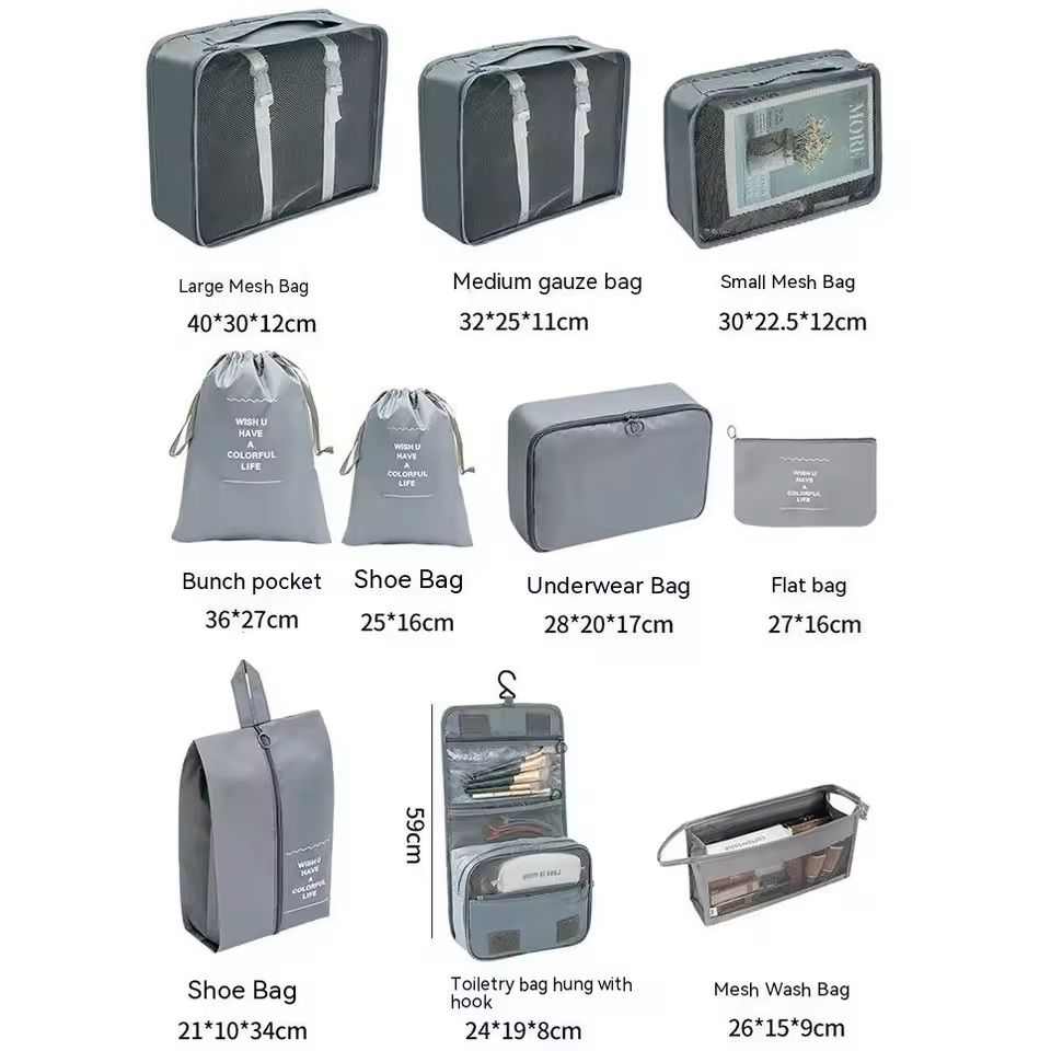Travel Organizer Packing Cubes Set For Luggage And Clothes 3