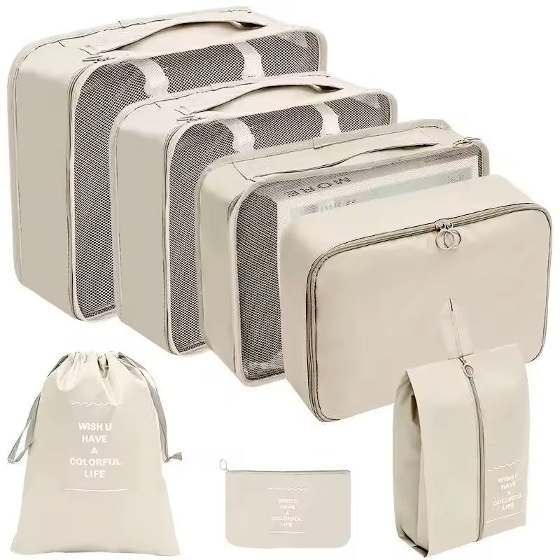 Travel Organizer Packing Cubes Set For Luggage And Clothes 4