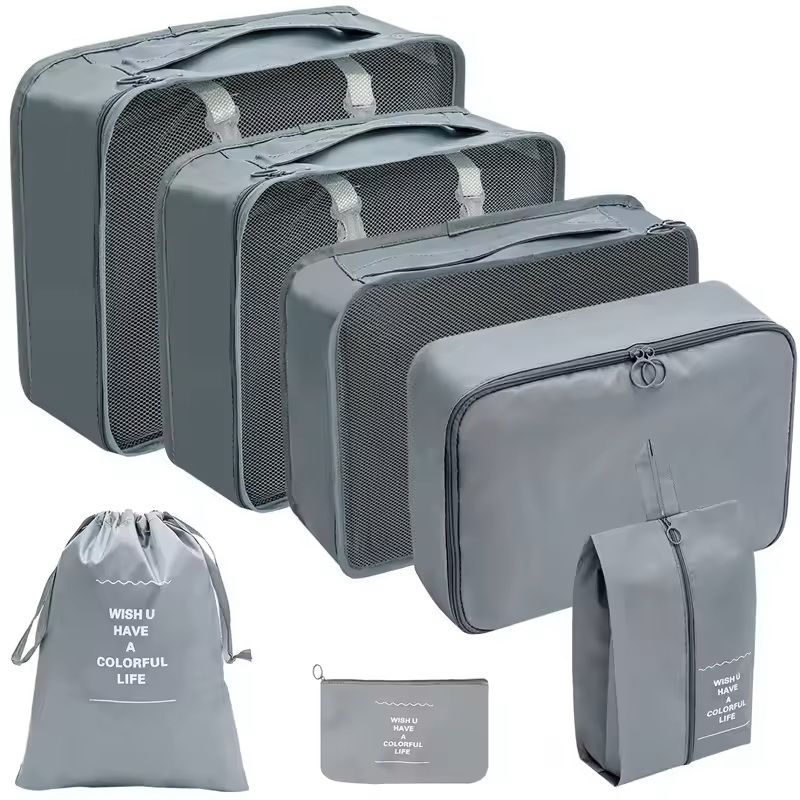 Travel Organizer Packing Cubes Set For Luggage And Clothes 6
