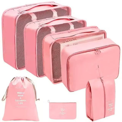 Travel Organizer Packing Cubes Set For Luggage And Clothes 7